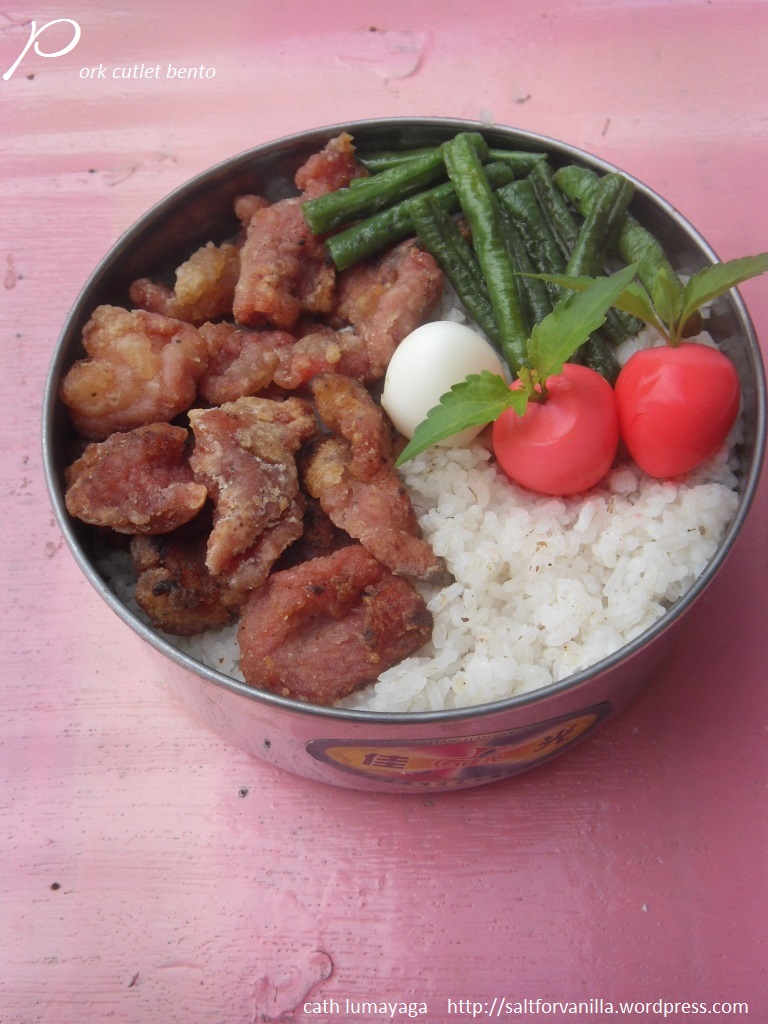 pork cutlet bento full